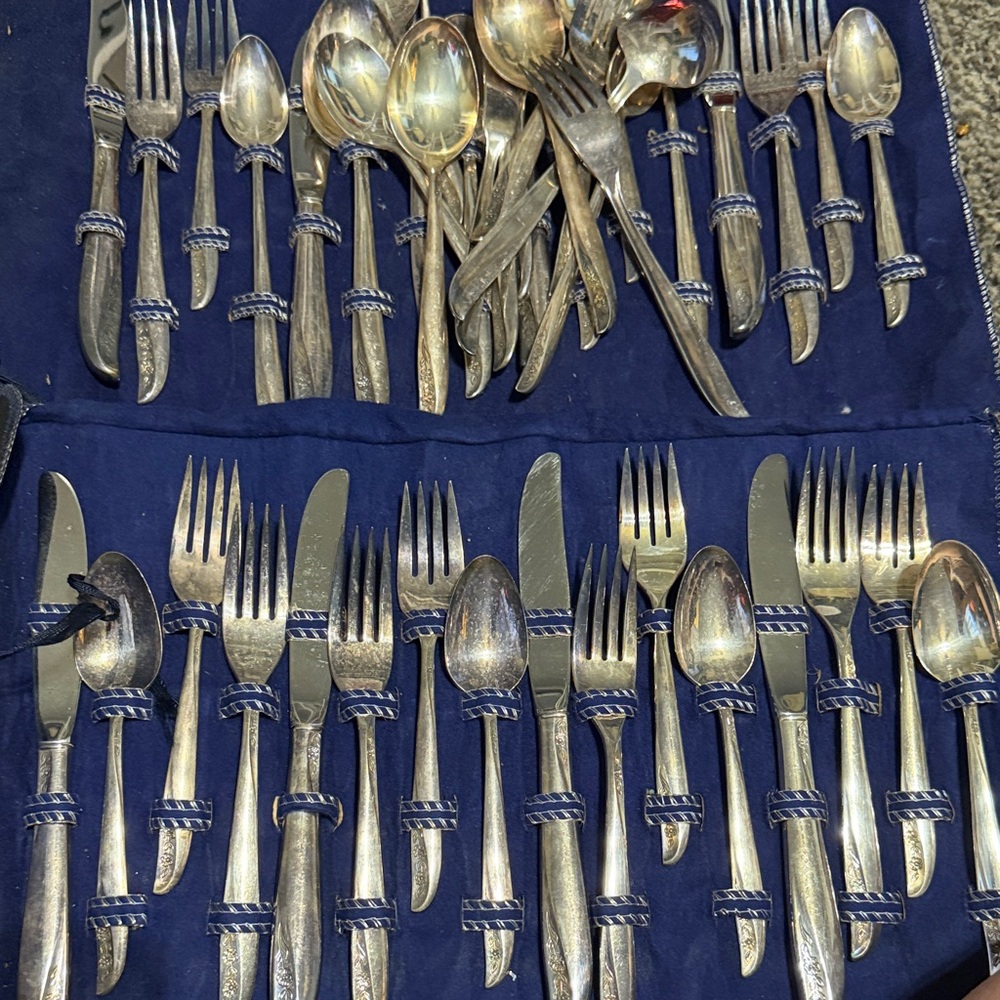 Vintage 43 pc William Rogers cutlery set